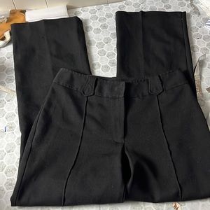 Vintage Oxxford Sz 4 Black Wide Leg Slacks Pant